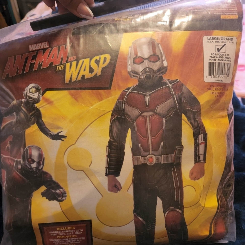 Ant man costume  boys size 10-12
